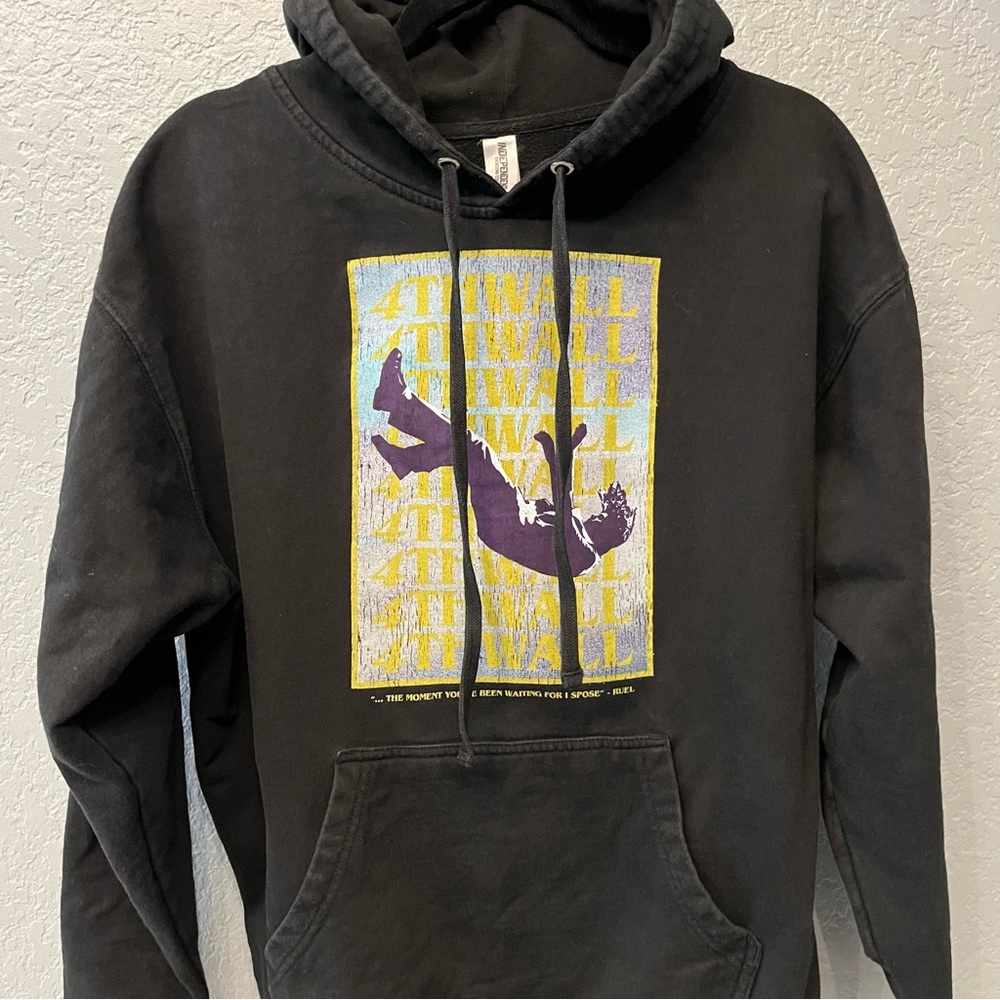 Ruel 4th Wall World Tour Black Hoodie Concert Band Size Large